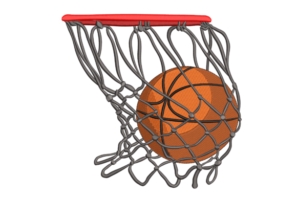 Basketball Hoop Embroidery Design