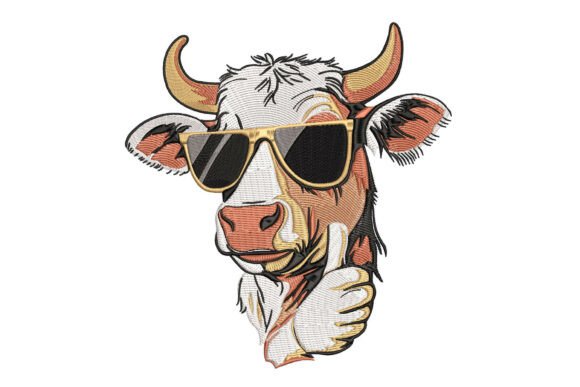 Bull: A Modern Embroidery Design for Small Business Branding