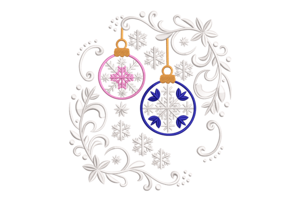 Christmas Ornament Swirl