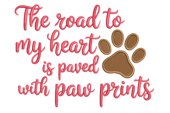 Road to My Heart Paw Print – Pet Lover