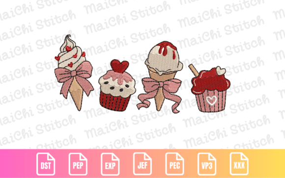 Valentine Ice Cream Cupcake